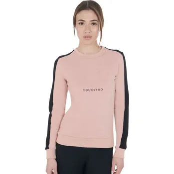 Jezdecká mikina Dámská mikina Equestro Logo Růžová XS