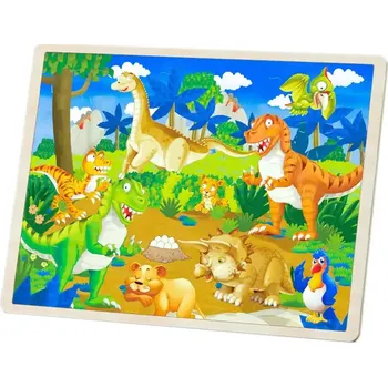Hrací deka Dřevěné puzzle dinosauři MHBH1178 - SLEVA 3% s kodem radost25