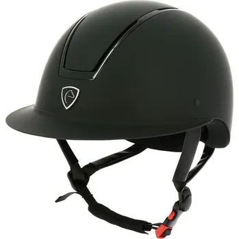 Jezdecká přilba Jezdecká přilba EQUITHÈME Glint Mat Černá/černá 58-60 cm
