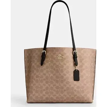 Kabelka COACH dámská kabelka Mollie středně hnědá logová