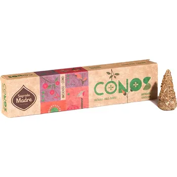 Vonná tyčinka Vonné kužely - Palo Santo a pačuli přírodní, bez chemie, hoření 20-30 min.