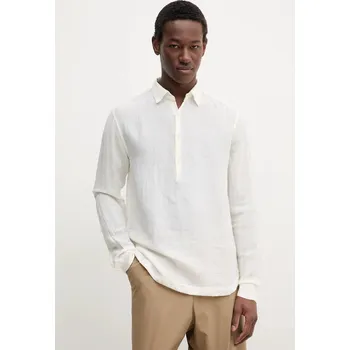 Dámská košile Lněná košile s dlouhým rukávem BARENA VENEZIA Camicia Pavan S CAU5071.3144 béžová 01X, vel. 48