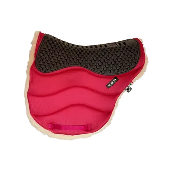 Endurance podsedlová deka Burioni s pravým beránkem Zelená