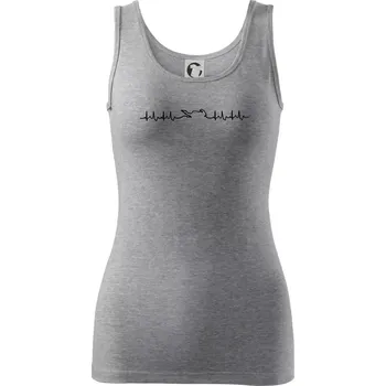 Dámské tričko Moto EKG - Dámské tílko - XS ( Tmavě šedý melír )