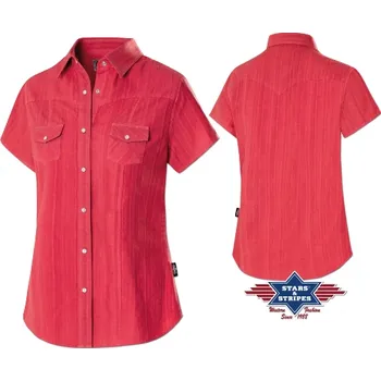 Dámská westernová košile MALINA RED XXXL