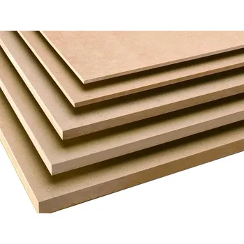 OSB deska Dřevovláknitá deska MDF surová 9 x 1220 x 2440 mm - rovná hrana