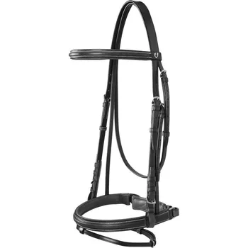 Uzdečka EQUESTRO Silver Černá COB