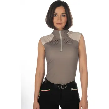 Funkční top HKM -Amalfi- taupe/béžová XXL