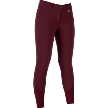 Jezdecké kalhoty Dámské rajtky HKM Livigno kneegrip Bílá 40