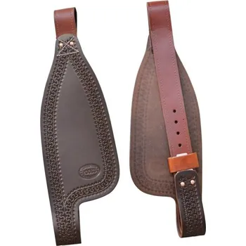 Westernové kožené fendry POOL'S koňak