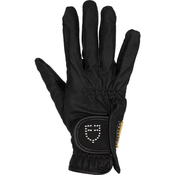 Jezdecké rukavice Dámské rukavice z technické tkaniny Equestro Modrá XL