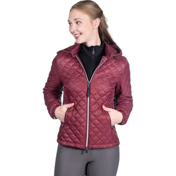 Prošívaná bunda HKM Stella tm. zelená S