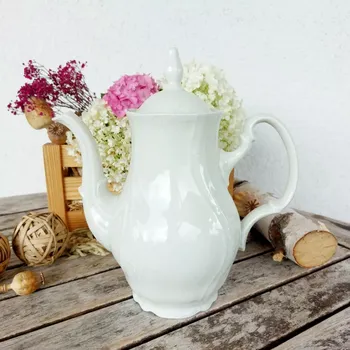 Konvice na čaj BERNADOTTE IVORY konvice kávová 1,2 l, slonová kost, Thun 1794 (Porcelánová konvice na kávu 2. jakost)
