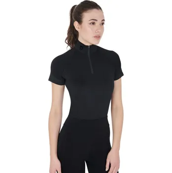 Dámské tričko Equestro Slim Fit Černá L