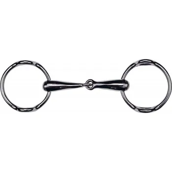 Jezdectví Udidlo FEELING Fuga lomené odlehčené s udítkem 21mm 10,5 cm