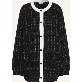 Dámský svetr Liu Jo Dámská Tvídová Bunda S Třpytivou Přízí, černá /...