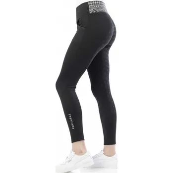 Jezdecké kalhoty Zimní jezdecké legíny EQUITHÈME Tatiana Černá 40