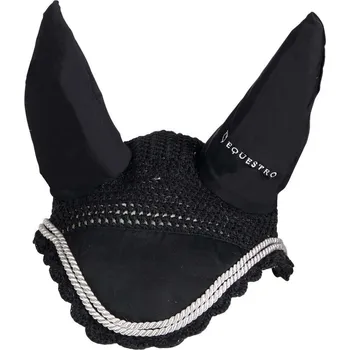 Koňská maska proti hmyzu Čabraka na koně EQUESTRO Černá