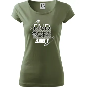 End of love - Dámské triko Pure - XS ( Khaki )