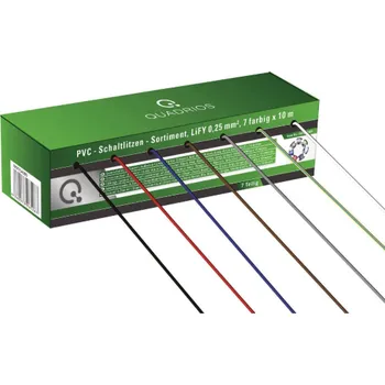 elektrický kabel Quadrios Lanko LiFY 7dílná sada 70 m (7x10m) různé barvy – pro modeláře a elektroniku