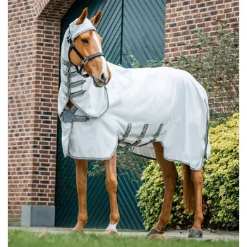 Deka pro koně Letní deka Horseware Amigo Ripstop Hoody Stříbrná 160cm (7'0")