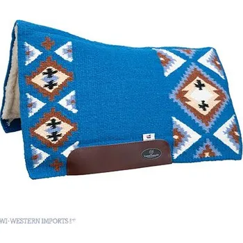 Westernová podsedlová deka CSF SONORA KURZ cca 76cm Modrá
