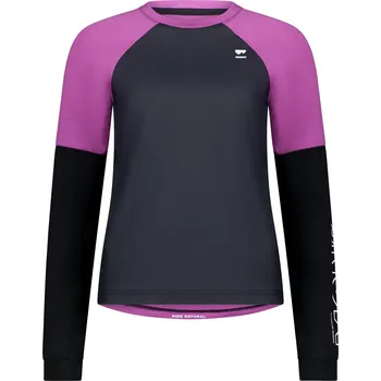 Pánské oblečení triko MONS ROYALE TARN MERINO BIKE WIND JERSEY WMNS purple bolt / black Velikost: S