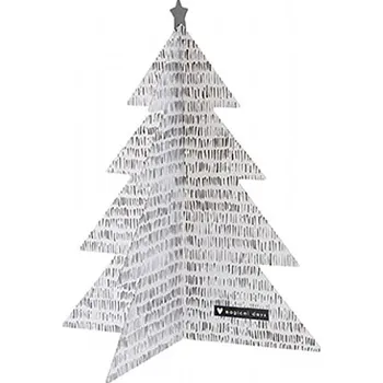 Vánoční dekorace Bastion Collections Dekorace Xmas TREE - ČÁRKY, střední, 22 cm TM-XMASTREE-ASS-001