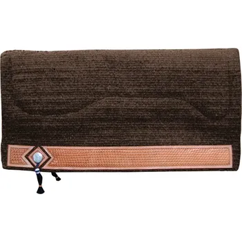 Westernová podsedlová deka POOL'S Show 36x34'' Hnědá