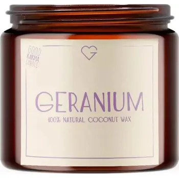 Svíčka GOODIE Svíčka s bavlněným knotem - Geranium 80 g