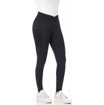 Jezdecké kalhoty Jezdecké legíny EQUITHÈME Je t’aime Flora fullgrip Černá 40