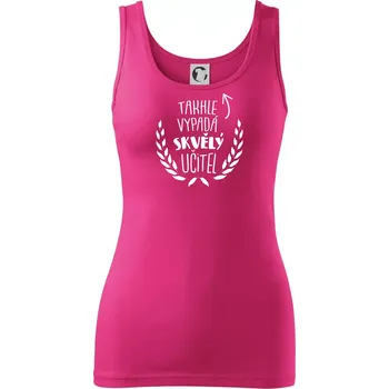 Dámské tričko Takhle vypadá skvělý učitel - Dámské tílko - L ( Purpurová )