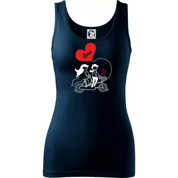 Dámské tričko Kolo manželé - Dámské tílko - XS ( Námořní modrá (velmi tmavá - téměř černá) )