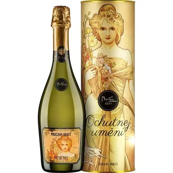 Víno Mucha Sekt - Demi sec v tubusu