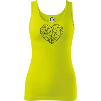 Srdce geometrie - Dámské tílko - 2XL ( Limetková )