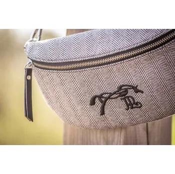 Kabelka Ledvinka Penelope Chevron Šedá