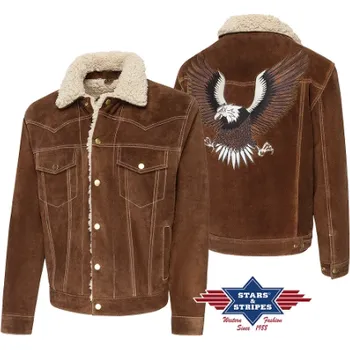 Pánská westernová bunda DECKER brown XXXL