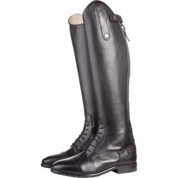 Jezdecká obuv Vysoké jezdecké boty HKM Valencia vysoké/úzké Černá 39