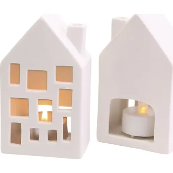 Svícen Multip Dekorační svícny ve tvaru domečku
