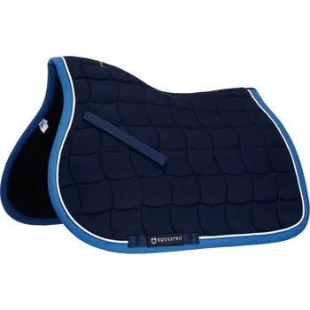 Pony skoková podsedlová dečka Equestro Tricolor Tmavě modrá PONY