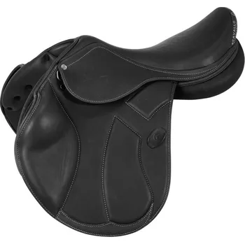 Jezdectví Skokové sedlo ACAVALLO GUTTUSO - latexové polštáře Černá 16,5"