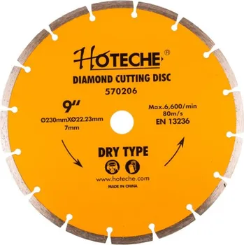 Řezný kotouč Diamantový řezný kotouč 230 mm, segmentový - HT570206