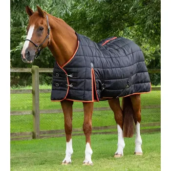 Deka pro koně Stájová deka Premier Equine Garissa 400g Modrá 125cm (5´6)