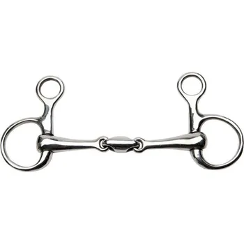 Udidlo pro koně Udildo FEELING Baucher plné 2x lomené 13,5 cm