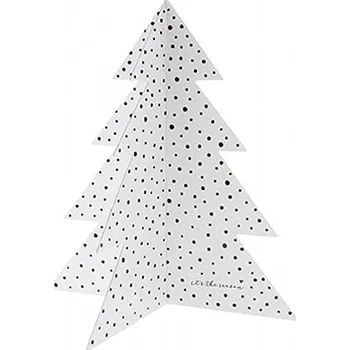 Vánoční dekorace Bastion Collections Dekorace Xmas TREE - DOTS, střední 20 cm TM-XMASTREE-ASS-001
