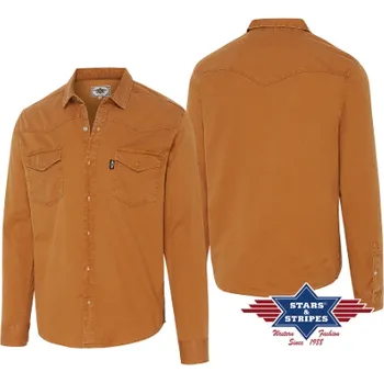 Pánská westernová košile DANIEL Modrá S