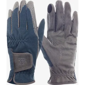 Jezdecké rukavice Jezdecké rukavice Horze Shona modrá/šedá 8