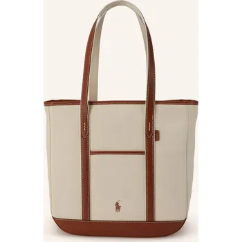 Polo Ralph Lauren Dámský Shopper, krémová / koňaková, one size
