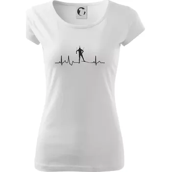 Dámské tričko EKG biatlon - Dámské triko Pure - S ( Bílá )