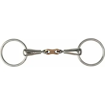 Udidlo pro koně Udidlo stihlo 2x lomené METALAB PINCHLESS BRISTOL 19mm 13,5 cm